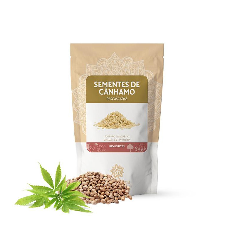 SEMENTES DE CÂNHAMO DESCASCADAS - 125 G